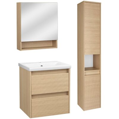 Astor Zestaw do Łazienki 50cm Szafka z Umywalką Słupek Szafka z Lustrem Ryflowane Fronty Aria Astor Zestaw do Łazienki 50cm Szafka z Umywalką Słupek Szafka z Lustrem Ryflowane Fronty Aria