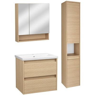 Astor Zestaw do Łazienki 60cm Szafka z Umywalką Słupek Szafka z Lustrem Ryflowane Fronty Aria Astor Zestaw do Łazienki 60cm Szafka z Umywalką Słupek Szafka z Lustrem Ryflowane Fronty Aria