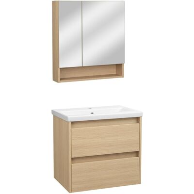 Astor Zestaw do Łazienki 60cm Szafka z Umywalką Szafka z Lustrem Ryflowane Fronty Aria Astor Zestaw do Łazienki 60cm Szafka z Umywalką Szafka z Lustrem Ryflowane Fronty Aria