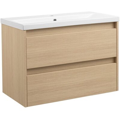 Astor Zestaw do Łazienki 80cm Szafka z Umywalką Ryflowane Fronty Aria Astor Zestaw do Łazienki 80cm Szafka z Umywalką Ryflowane Fronty Aria