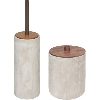 5five Simple Smart Zestaw łazienkowy Como poliresin beżowy elegancki 5five Simple Smart Zestaw łazienkowy Como poliresin beżowy elegancki