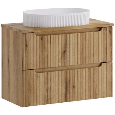 Comad Zestaw meblowy 80cm z blatem i umywalką nablatową Beyond SET-NOCE B NAT OAK 80CM S UN BEYOND Comad Zestaw meblowy 80cm z blatem i umywalką nablatową Beyond SET-NOCE B NAT OAK 80CM S UN BEYOND