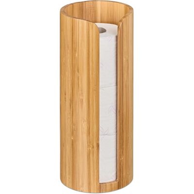RELAXDAYS Bambusowy Pojemnik Na Papier Toaletowy Na 3 Rolki Stojący 33,5 Cm Naturalny RELAXDAYS Bambusowy Pojemnik Na Papier Toaletowy Na 3 Rolki Stojący 33,5 Cm Naturalny
