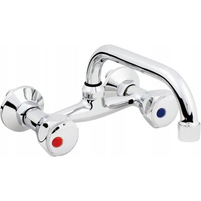 Bateria Kuchenna Ścienna Hydroland Standard Srebrny Wylewka C Bateria Kuchenna Ścienna Hydroland Standard Srebrny Wylewka C