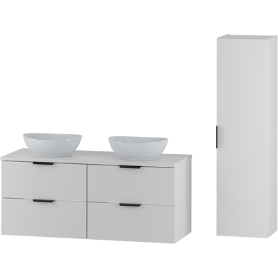 Inny producent Biały Zestaw Do Łazienki 120cm Szafka Blat Umywalka Słupek Pile Inny producent Biały Zestaw Do Łazienki 120cm Szafka Blat Umywalka Słupek Pile