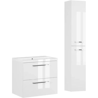 Astor Biały Zestaw Do Łazienki 60cm Szafka Z Umywalką Słupek Aster Astor Biały Zestaw Do Łazienki 60cm Szafka Z Umywalką Słupek Aster