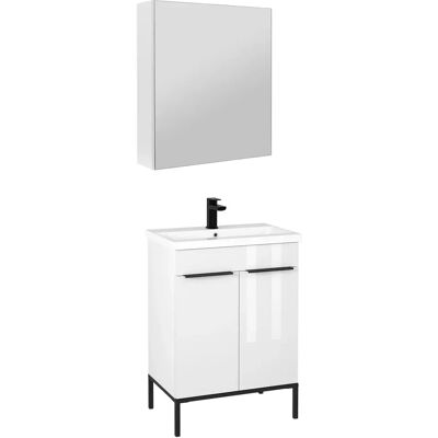 Astor Biały Zestaw Do Łazienki 60cm Szafka Z Umywalką Szafka Z Lustrem Alba Astor Biały Zestaw Do Łazienki 60cm Szafka Z Umywalką Szafka Z Lustrem Alba