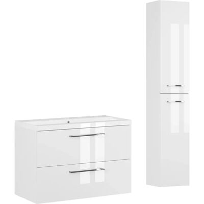 Astor Biały Zestaw Do Łazienki 80cm Szafka Z Umywalką Słupek Aster Astor Biały Zestaw Do Łazienki 80cm Szafka Z Umywalką Słupek Aster