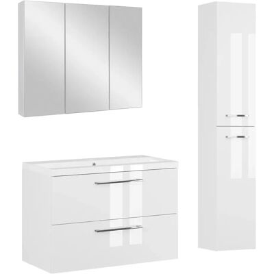 Astor Biały Zestaw Do Łazienki 80cm Szafka Z Umywalką Słupek Szafka Z Lustrem Aster Astor Biały Zestaw Do Łazienki 80cm Szafka Z Umywalką Słupek Szafka Z Lustrem Aster