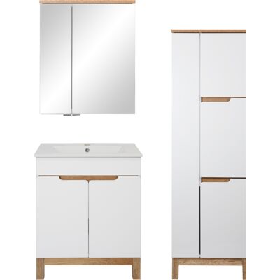 Astor Biały Zestaw Mebli Łazienkowych 60cm Szafka z Umywalką Słupek na Mopa Szafka z Lustrem Spek Astor Biały Zestaw Mebli Łazienkowych 60cm Szafka z Umywalką Słupek na Mopa Szafka z Lustrem Spek