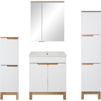 Astor Biały Zestaw Mebli Łazienkowych 60cm Szafka z Umywalką Słupek Półsłupek Szafka z Lustrem Spek Astor Biały Zestaw Mebli Łazienkowych 60cm Szafka z Umywalką Słupek Półsłupek Szafka z Lustrem Spek