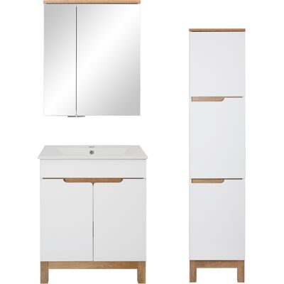Astor Biały Zestaw Mebli Łazienkowych 60cm Szafka z Umywalką Słupek Szafka z Lustrem Spek Astor Biały Zestaw Mebli Łazienkowych 60cm Szafka z Umywalką Słupek Szafka z Lustrem Spek