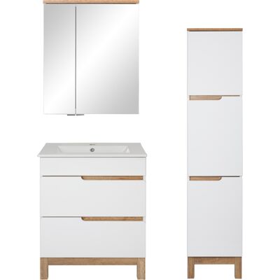 Astor Biały Zestaw Mebli Łazienkowych 60cm Szafka z Umywalką Słupek Szafka z Lustrem Spek Astor Biały Zestaw Mebli Łazienkowych 60cm Szafka z Umywalką Słupek Szafka z Lustrem Spek