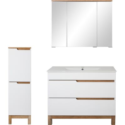 Astor Biały Zestaw Mebli Łazienkowych 80cm Szafka z Umywalką Półsłupek Szafka z Lustrem Spek Astor Biały Zestaw Mebli Łazienkowych 80cm Szafka z Umywalką Półsłupek Szafka z Lustrem Spek
