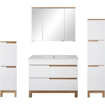 Astor Biały Zestaw Mebli Łazienkowych 80cm Szafka z Umywalką Słupek Półsłupek Szafka z Lustrem Spek Astor Biały Zestaw Mebli Łazienkowych 80cm Szafka z Umywalką Słupek Półsłupek Szafka z Lustrem Spek