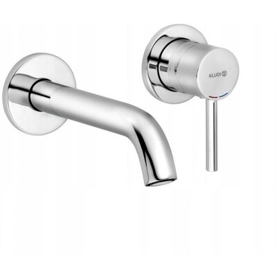 Bozz Ścienna Bateria Umywalkowa Chrom 18cm Kludi 382440576 Bozz Ścienna Bateria Umywalkowa Chrom 18cm Kludi 382440576