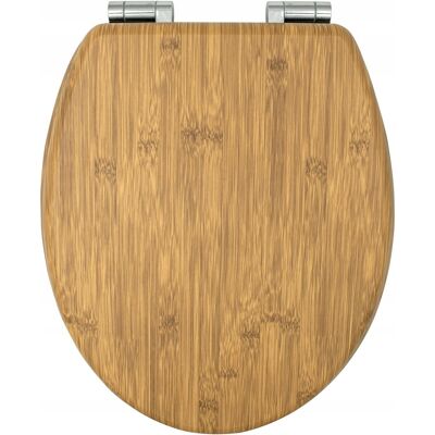 Deska sedesowa AWD Interior Bamboo odcienie brązu i beżu MDF Deska sedesowa AWD Interior Bamboo odcienie brązu i beżu MDF