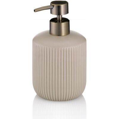 Dozownik Do Mydła Kela 0,4 L Średnica 9 X 15,5 Cm Beżowo Złoty Dozownik Do Mydła Kela 0,4 L Średnica 9 X 15,5 Cm Beżowo Złoty