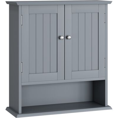 Inny producent Jasnoszara Szafka Łazienkowa Wisząca Z 2 Drzwiami I Otwartymi Półkami Mdf 54,6x60 Cm Inny producent Jasnoszara Szafka Łazienkowa Wisząca Z 2 Drzwiami I Otwartymi Półkami Mdf 54,6x60 Cm