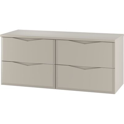 Inny producent Kaszmirowy Zestaw Łazienkowy 120cm Szafka z Blatem Delica Inny producent Kaszmirowy Zestaw Łazienkowy 120cm Szafka z Blatem Delica