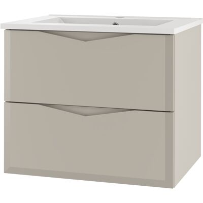 Inny producent Kaszmirowy Zestaw Łazienkowy 60cm Szafka z Umywalką Delica Inny producent Kaszmirowy Zestaw Łazienkowy 60cm Szafka z Umywalką Delica
