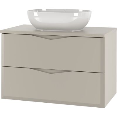 Inny producent Kaszmirowy Zestaw Łazienkowy 80cm Szafka z Blatem Umywalka Delica Inny producent Kaszmirowy Zestaw Łazienkowy 80cm Szafka z Blatem Umywalka Delica