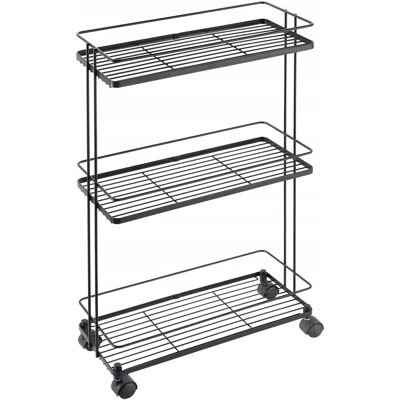 Metaltex Markowy Mobilny Regał Wózek Organizer Łazienkowy Kuchenny Na Kółkach Swiss Metaltex Markowy Mobilny Regał Wózek Organizer Łazienkowy Kuchenny Na Kółkach Swiss