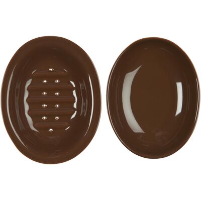 Mydelniczka Ceramiczna Dwuczęściowa Brown Ib Laursen Mydelniczka Ceramiczna Dwuczęściowa Brown Ib Laursen