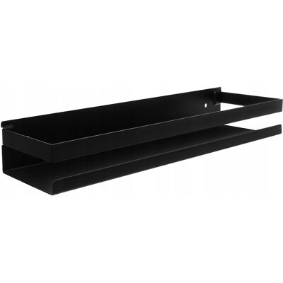 Ruhhy Półka Łazienkowa 50cm Wisząca Czarna pod Lustro XL 2 sztuki Ścienna Loft Ruhhy Półka Łazienkowa 50cm Wisząca Czarna pod Lustro XL 2 sztuki Ścienna Loft