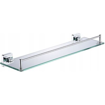 Hydrosan PÓŁKA ŁAZIENKOWA POD LUSTRO SZKLANA WISZĄCA ŚCIENNA ORGANIZER MARGO CHROM Hydrosan PÓŁKA ŁAZIENKOWA POD LUSTRO SZKLANA WISZĄCA ŚCIENNA ORGANIZER MARGO CHROM