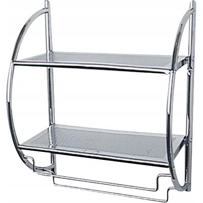 Półka Łazienkowa Ścienna + Wieszak Na Ręczni Wenko Półka Łazienkowa Ścienna + Wieszak Na Ręczni Wenko