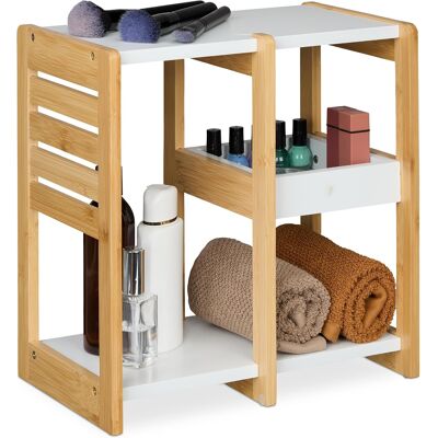 RELAXDAYS Regał Łazienkowy 3 Półki Bambus Mdf 35x34x20 Cm Stojący RELAXDAYS Regał Łazienkowy 3 Półki Bambus Mdf 35x34x20 Cm Stojący