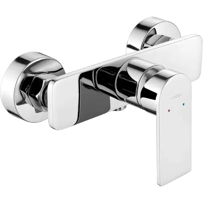 KUCHINOX Serta Bateria Natryskowa Ścienna Chromowana Bks 040a KUCHINOX Serta Bateria Natryskowa Ścienna Chromowana Bks 040a