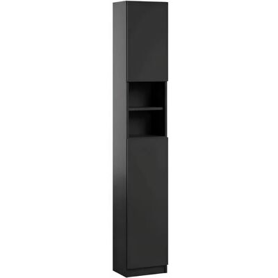 Trend Home Słupek Łazienkowy Szafka Bezuchwytowa Tip On 190 Cm Czarna Czarny Mat Trend Home Słupek Łazienkowy Szafka Bezuchwytowa Tip On 190 Cm Czarna Czarny Mat