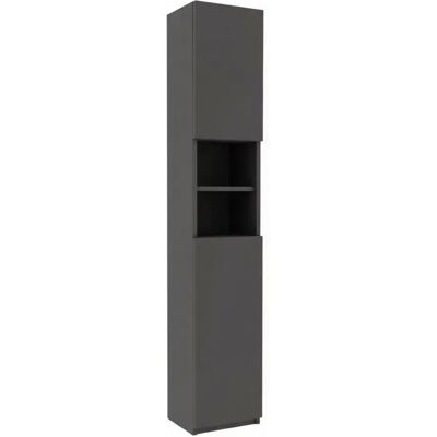 Trend Home Słupek Łazienkowy Szafka Bezuchwytowa Tip On 190 Cm Szara Antracyt Trend Home Słupek Łazienkowy Szafka Bezuchwytowa Tip On 190 Cm Szara Antracyt