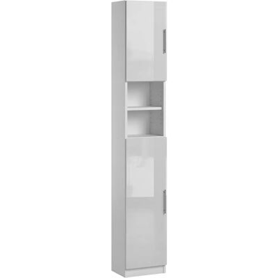 Trend Home Słupek Łazienkowy Szafka Do Łazienki 190 Cm Biała Biały Połysk Trend Home Słupek Łazienkowy Szafka Do Łazienki 190 Cm Biała Biały Połysk