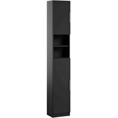 Trend Home Słupek Łazienkowy Szafka Do Łazienki 190 Cm Czarna Czarny Mat Trend Home Słupek Łazienkowy Szafka Do Łazienki 190 Cm Czarna Czarny Mat
