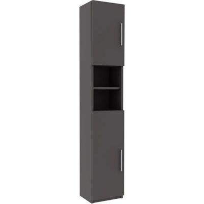 Trend Home Słupek Łazienkowy Szafka Do Łazienki 190 Cm Szara Antracyt Trend Home Słupek Łazienkowy Szafka Do Łazienki 190 Cm Szara Antracyt