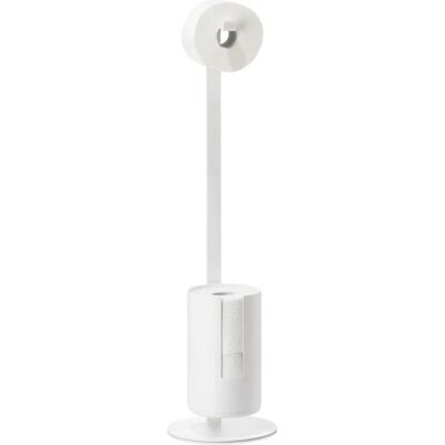 Zone Denmark - Samodzielny stojak na papier toaletowy Rim, biały - toilet paper holder Zone Denmark - Samodzielny stojak na papier toaletowy Rim, biały - toilet paper holder