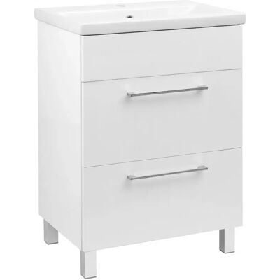 Astor Szafka Łazienkowa 60 Cm Z Umywalką Biała Połysk Ciche Domykanie Astor Szafka Łazienkowa 60 Cm Z Umywalką Biała Połysk Ciche Domykanie