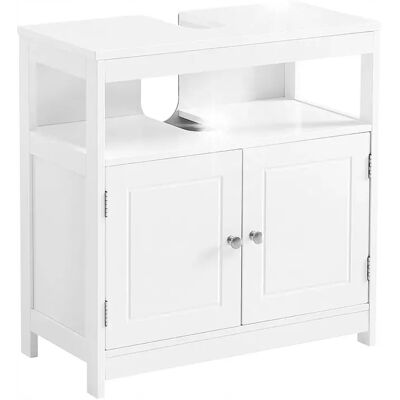 Inny producent Szafka Łazienkowa 60x60x30 Cm Biała Stojąca Pod Umywalkę Do Łazienki Półki Inny producent Szafka Łazienkowa 60x60x30 Cm Biała Stojąca Pod Umywalkę Do Łazienki Półki