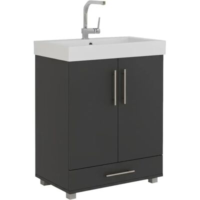 Trend Home Szafka Łazienkowa Pod Umywalkę Stojąca 80 X 60 X 39 Cm W2 Antracyt Trend Home Szafka Łazienkowa Pod Umywalkę Stojąca 80 X 60 X 39 Cm W2 Antracyt