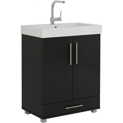 Trend Home Szafka Łazienkowa Pod Umywalkę Stojąca 80 X 60 X 39 Cm W2 Czarny Mat Trend Home Szafka Łazienkowa Pod Umywalkę Stojąca 80 X 60 X 39 Cm W2 Czarny Mat