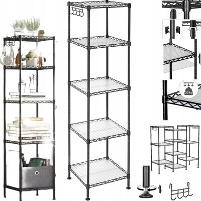 Inny producent SZAFKA ŁAZIENKOWA STOJĄCA PÓŁKA NAROŻNA SŁUPEK REGAŁ 30 x 30 x 123,5 cm Inny producent SZAFKA ŁAZIENKOWA STOJĄCA PÓŁKA NAROŻNA SŁUPEK REGAŁ 30 x 30 x 123,5 cm