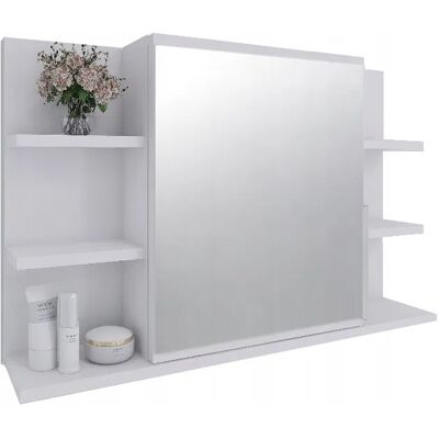 BETTER HOME Szafka Łazienkowa Z Lustrem I Półkami Szafka Lustrzana 80/50 - Biały Mat BETTER HOME Szafka Łazienkowa Z Lustrem I Półkami Szafka Lustrzana 80/50 - Biały Mat