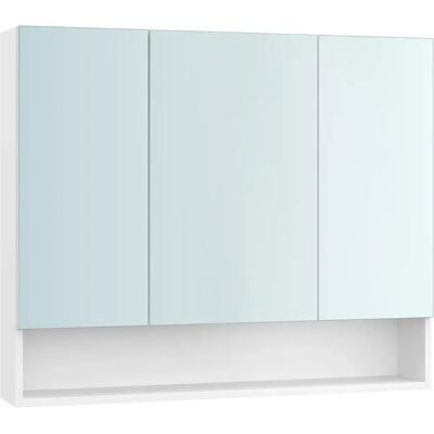 Vasagle Szafka Łazienkowa Z Lustrzanymi Drzwiami Regulowane Półki Vasagle Szafka Łazienkowa Z Lustrzanymi Drzwiami Regulowane Półki