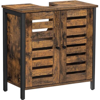 songmics SZAFKA POD UMYWALKĘ 60×30×60 CM ŁAZIENKOWA LOFT 2 DRZWI PÓŁKA songmics SZAFKA POD UMYWALKĘ 60×30×60 CM ŁAZIENKOWA LOFT 2 DRZWI PÓŁKA