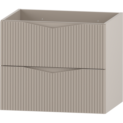 Inny producent Szafka Pod Umywalkę 60cm 2 Szuflady Ryflowane Fronty Beż Piaskowy Cleo Inny producent Szafka Pod Umywalkę 60cm 2 Szuflady Ryflowane Fronty Beż Piaskowy Cleo