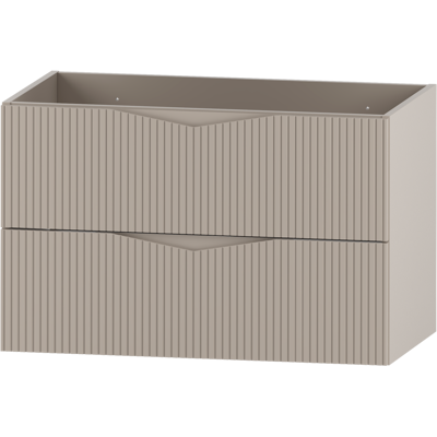 Inny producent Szafka Pod Umywalkę 80cm 2 Szuflady Ryflowane Fronty Beż Piaskowy Cleo Inny producent Szafka Pod Umywalkę 80cm 2 Szuflady Ryflowane Fronty Beż Piaskowy Cleo