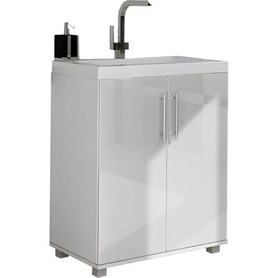 Trend Home Szafka Pod Umywalkę Biała Łazienkowa Stojąca 80 X 60 X 39 Cm Biały Połysk Trend Home Szafka Pod Umywalkę Biała Łazienkowa Stojąca 80 X 60 X 39 Cm Biały Połysk
